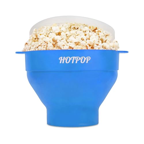 The Original Hotpop Microwave Popcorn Popper, Silicone...