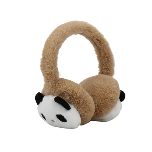 Cache-oreilles enfant hiver chaud peluche sac oreille Panda marron