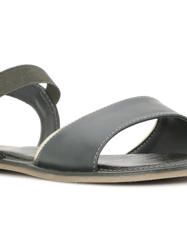 Image of Bata 5617 Christie Sandal E 24 Dark Green Sandals For Women|family outings|cushioning|adjustable straps|keep feet cool and dry|