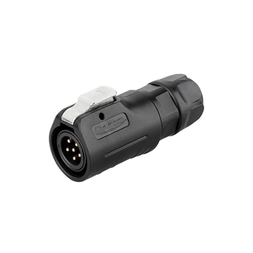 LP12 Miniature Aviation and Socket 5 Holes 8 core IP68 Industrial 5A Connector(Male Plug)