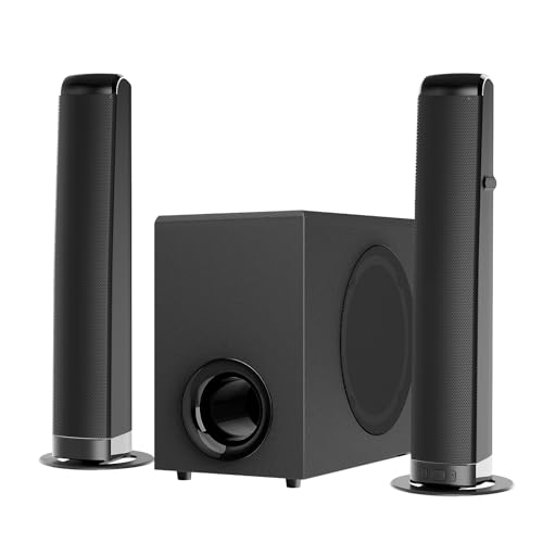 Maraawa Sound Bar with Subwoofer, Soundbar for TV Speaker Sonicwave 2.1 CH 120W Detachable 2-in-1 Home Audio System with DSP Bluetooth 5.3 Soundbar, ARC/Optical/AUX for Movies Music Gaming - image 2