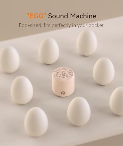 Image of Dreamegg Travel White Noise Machine - Portable Sound Machine for Baby Adults, Travel Sound Machine for Sleep, 16 Nature Sound, Timer, White Noise Machine for Sleeping Gift, Pink