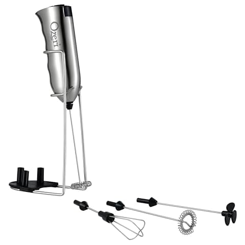 Ozeri Deluxe Milk Frother in Stainless Steel Cover