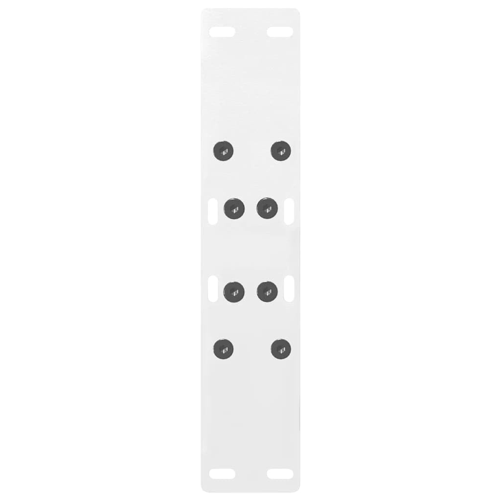 Gambe per Tavolino a Forma di A 2 Pezzi Bianco 38x(42-43) cm Acciaio