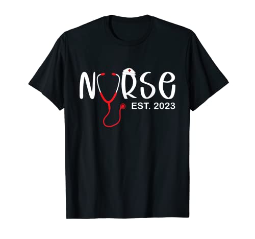 Nurse Est 2023 RN Nursing School Graduate BSN T-Shirt