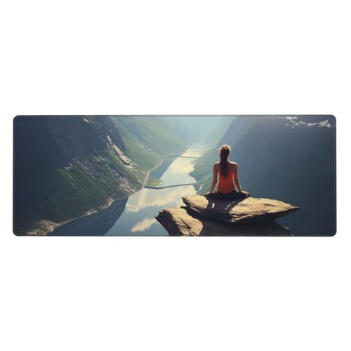 Grand tapis de souris de jeu antidérapant pour éviter de glisser pendant le travail ou le yoga