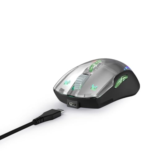 Ratón para gamer uRage con 9 botones programables, sensor 12000 dpi y cable USB-C negro 2