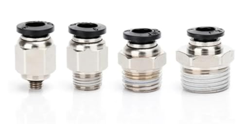 Conector neumático PC8-01 recto de 8mm con rosca 1/8 para manguera de aire 4