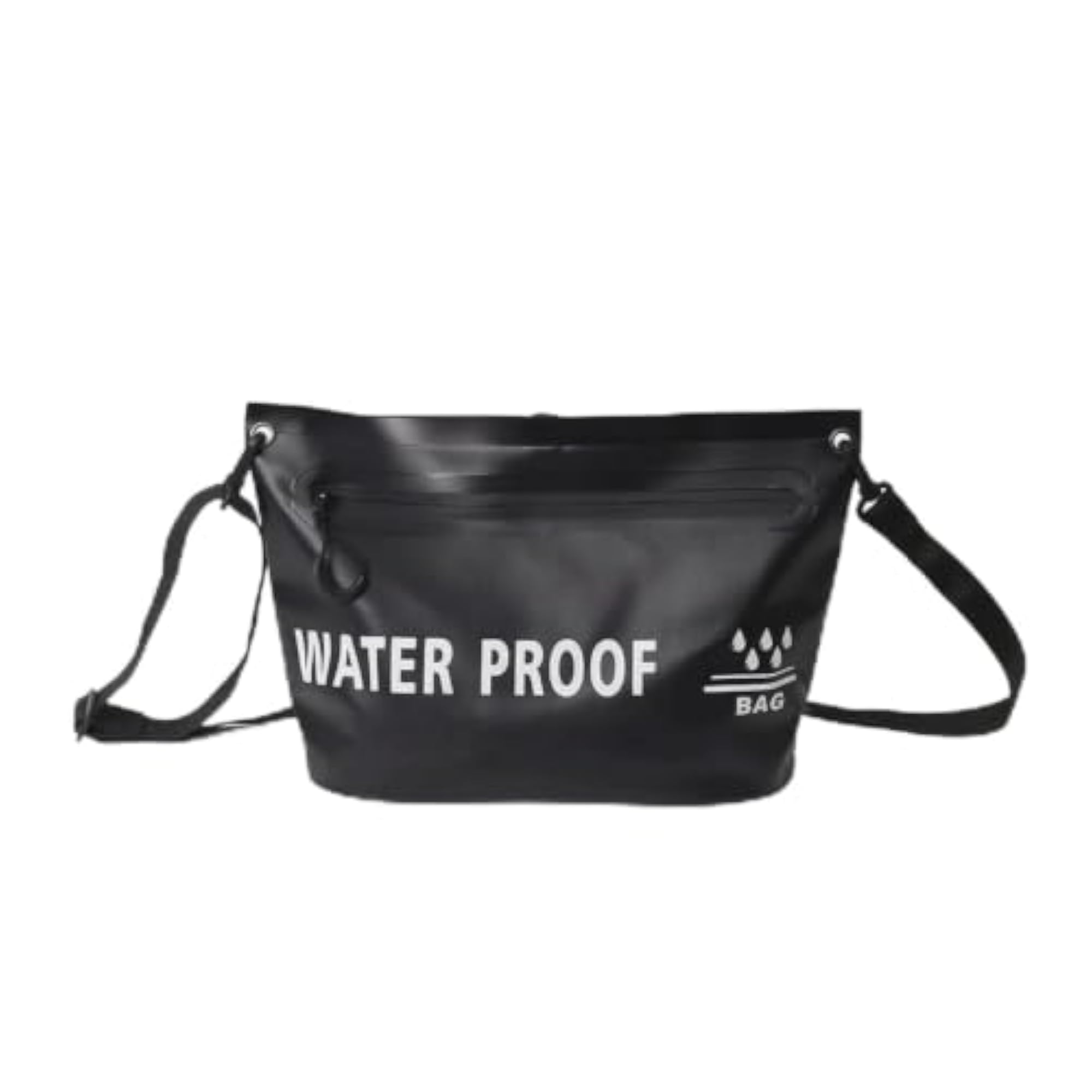 Waterproof Crossbody Bag with Adjustable Strap, Black