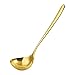 Cucchiaio per mestolo in Acciaio Inox, 20 cm, Design Ristorante, Cucina e zuppa Dorata
