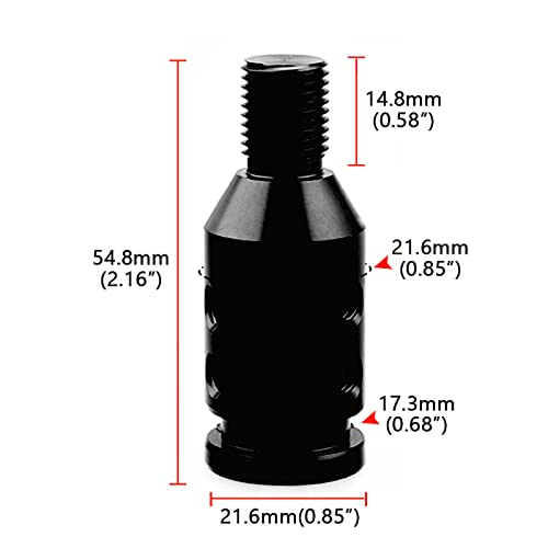 Ando Racing Shift Knob Adapter,Universal Aluminum Alloy Shifter Knob Boot Retainer Gear Stick Connector For No Threaded Manual Gear M12X1.25 #TOP5