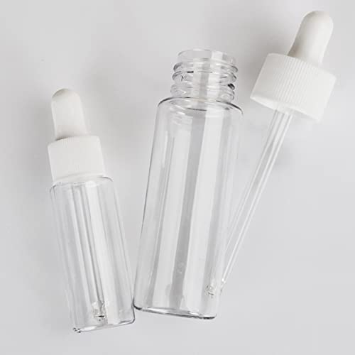 SEWACC Laboratório de 4 Peças Com Conta-Gotas Aromaterapia Transparente Viagem Recipientes Essenciai