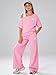 Kxuryueo Girls Fashion Two Piece Outfit Off Shoulder Shirt and Wide Leg Pants Set Size 11 12