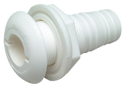 Thru-Hull Connectors With Broad Flange (O.D. Flange: 2-1/16(5.24cm) Hose Size: 3/4