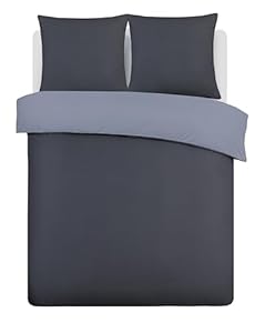 Omkeerbaar dekbedovertrek Vision grijs - 155 x 220 cm - 100% katoen