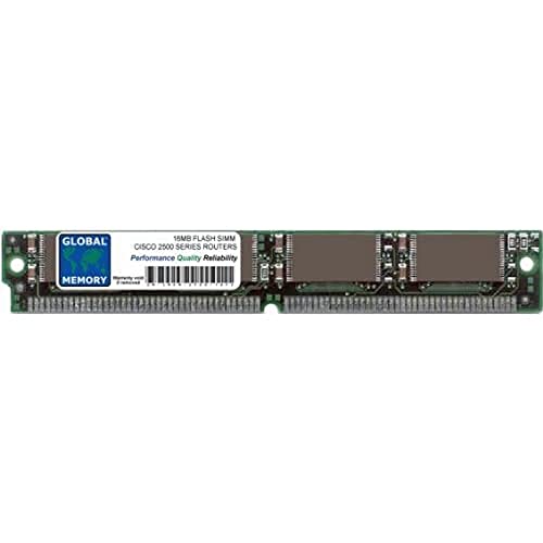 DIMENSIONE/CAPACITÀ: 16MB GLOBAL MEMORY 16 MB Flash Simm Memoria RAM per Cisco 2500 Serie routers (MEM2500 – 16 FS, Mem-1 x 16 F)