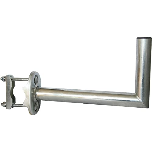 Support d'antenne de balcon argent 350mm pour fixation parabole - 2