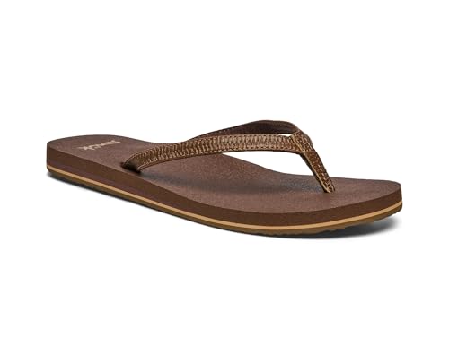 Image of Sanuk Yoga Joy Womens Flip Flops | Yoga Mat Footbed | Sandals for Women | Womens Yoga Sandals | Women's Beach Sandals