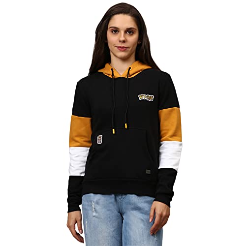 Image of Campus Sutra Women's Cotton Crew Neck Sweatshirt