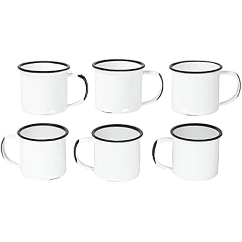 Red Co. Kaffee- und Teetassen aus emailliertem Metall Cover