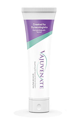 VAJUVENATE Vulvar Cream With Coconut Oil, Vitamin E, and Shea Butter for Vaginal Itch, Dryness, and Irritation, Vulva Cream Anti Itch Moisturizer Formulated by Five Female OB/GYN, 1 Oz