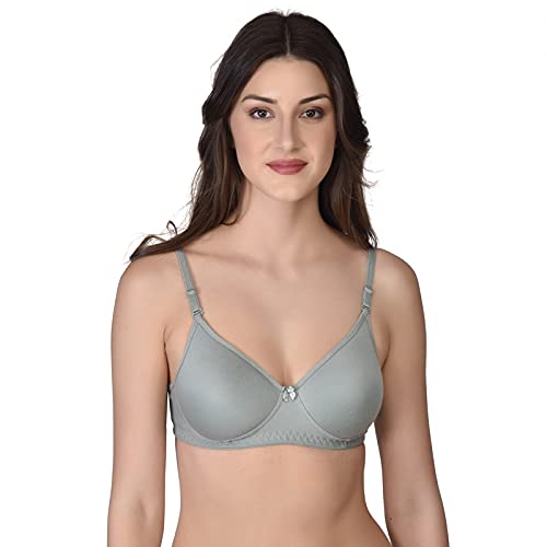 Image of Women's Cotton Lightly Padded Non-Wired T-Shirt Bra Pack of 2 (Reg HC-P2 Multicolor 30)