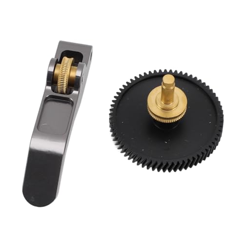 Hardened Steel Extruder Gear Assembly, Double Bearing Gear with Aluminum Alloy Handle Kit for Lab A1 A1 Mini 3D Printer 
