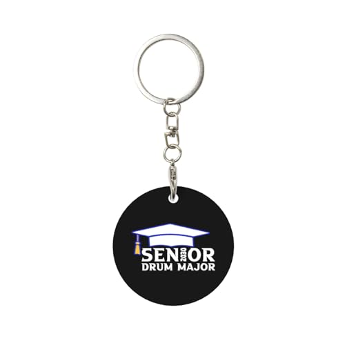 Kangweida Senior 2030 Drum Major Durable Aluminum Round Keychain Stylish Useful