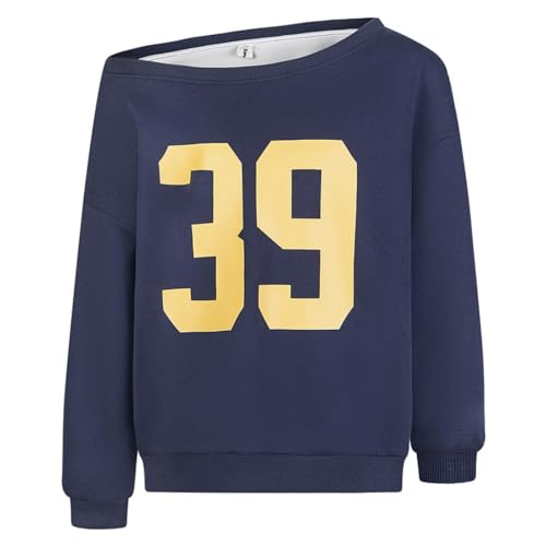 Amazon.com: Bosloga Off-Shoulder Sweatshirt for Women