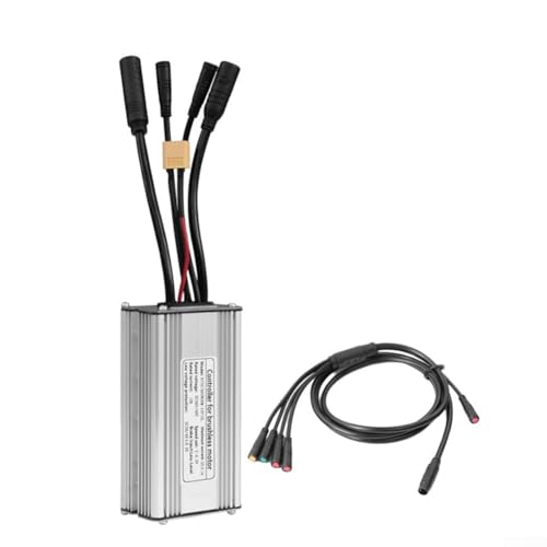 36V/48V 25A 750W Electric Bike Brushless Controller Aluminum Alloy E-bike Controller with 1T5 Cable Replacement for KT Display Parts