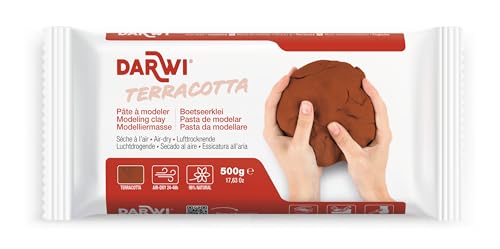 DARWI 1/2 Kg Clay, Terracotta Red