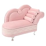 Petit meuble - ce canapé miniature est également une boîte à bijoux pour garder vos objets de valeur protégés et organisés, adapté à la plupart des femmes et des filles, boîtes de rangement décoratives