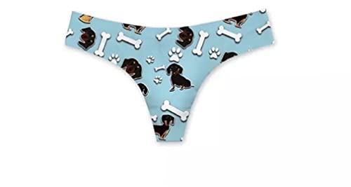 The Crafty Owl 3D Dachshund Or Paw Print Briefs Underwear For Women (As1, Alpha, M, L, Regular, Regular, Black) (As1, Alpha, S, L, Regular, Regular, Blue) #TOP23
