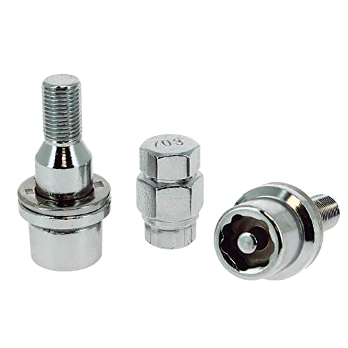 HABILL-AUTO Antivol de Roue Fleur Assise Plate 12x1.25 L37 Compatible Jante Origine PSA