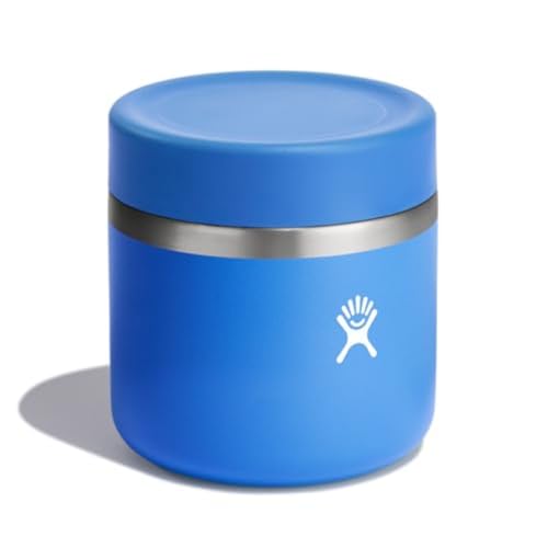 Image of Hydro Flask Food Jar - Insulated Stainless Steel, Snack Travel Container for Hot Food, Lunch, & Soup 20 Oz Cascade Blue