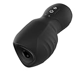 Penis Vibrators Masturbieren für Männer, Elektrischer Masturbator Penistrainer Vibrator Penispumpen für Männer Masturbator Penis Stimulator Masturbation Sexspielzeug für Männer (Schwarz)