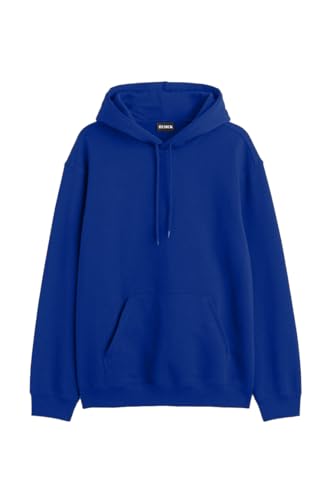 Image of Besick Winter Wear Cotton Oversized Relax Fit Plain Drop Shoulder Hooded Neck Unisex Hoodie