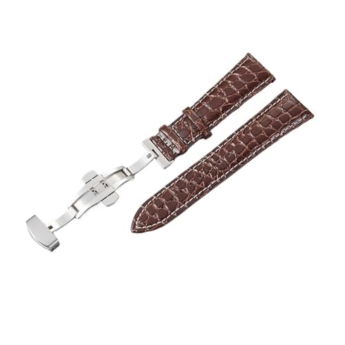 Bracelet de montre en cuir élégant 18-24mm pour homme et femme