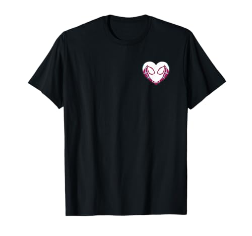 Marvel Spider-Gwen Ghost Spider Valentine’s Day Heart Mask T-Shirt