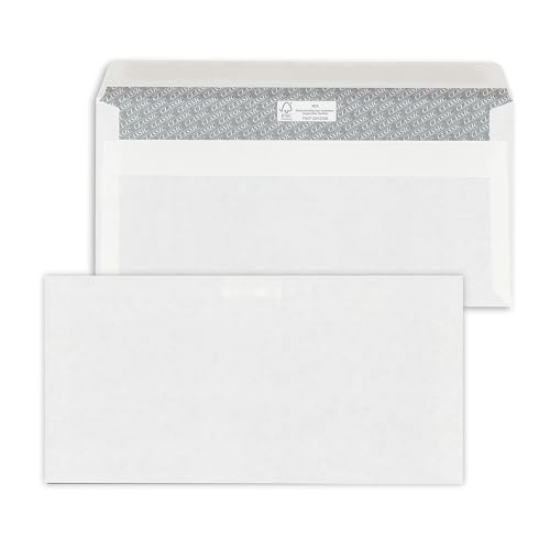 ÖKI Sobres C5/6, 100 unidades, autoadhesivos, 110 x 220 mm, 80 g, color blanco