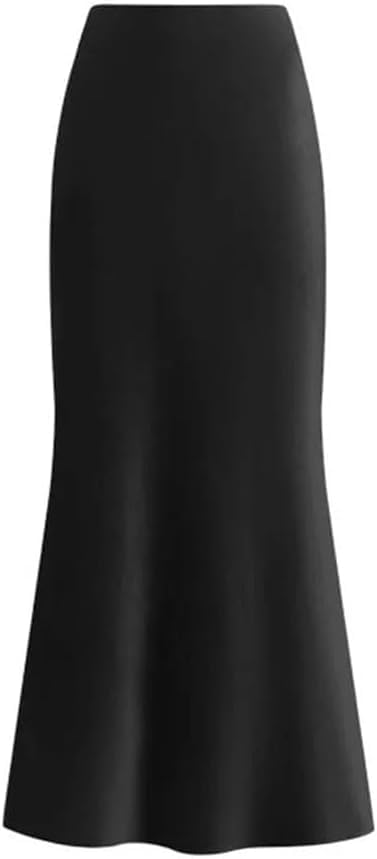 Women Silk Blend Velour Fishtail Wrap Skirt Long Midi Skirt Soft Mermaid Skirt2