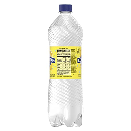 Image of Ice Mountain Sparkling Water, Lively Lemon, 33.8 oz. Bottle