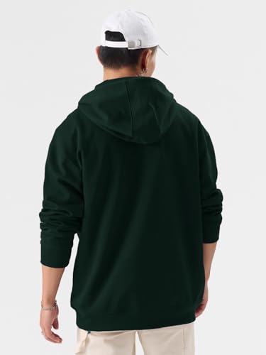 Image of LAZYCHUNKS Men's Zipper Hooded Sweatshirt | Premium Full Sleeve Hoodie Jacket with Front Zip & Pockets | Stylish Winter Wear, Warm Casual Sportswear for Men