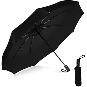 Rain-Mate Compact Travel Umbrella &...