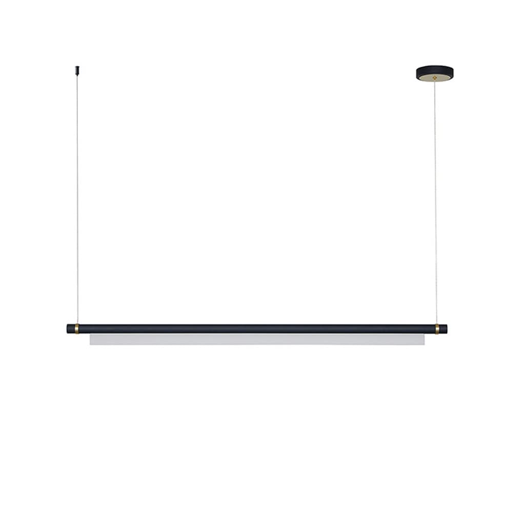 Lampada a sospensione a LED Tavolo da pranzo Striscia Lampada a sospensione Lampada a sospensione regolabile in altezza 6000K Lampadario in metallo a luce bianca Cucina Isola Bar Sala da pranzo