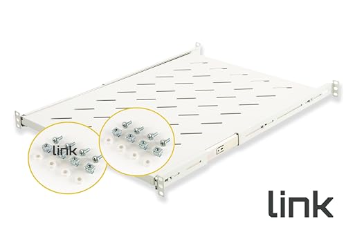 Link LKRIP650EG Ripiano Universale Per Armadio Rack Estraibile Su Binari Telescopici 1 Unità, 650Mm, Grigio - 7