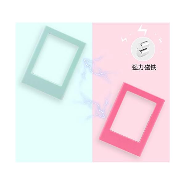 ENJOY-UNIQUE Mini-Bilderrahmen, magnetisch, bunt, 7,6 cm, für Fujifilm Instax Mini 8/8+, Mini 9, Fotoalbum… – Bild 7