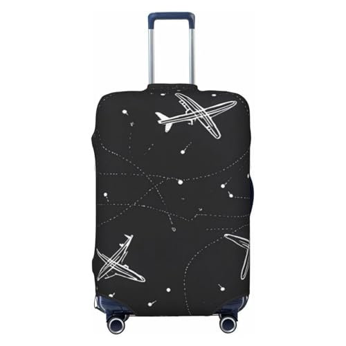 Air Line Print Travel Luggage Cover Elastic Baggage Protector For Men Women Fits For 25-28 Inch Luggage Suitcase Covers