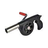 Sarini BBQ-Ventilator-Luftgebläse, manueller Grill-Feuerstarter, Kochen im Freien, BBQ-Ventilator, tragbares Grill-Luftgebläse, schneller Feuerstarter-Blasbalg, für Grillpicknick im Freien