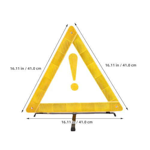 Señal triangular reflectante plegable para seguridad vial miniatura 2